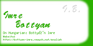 imre bottyan business card